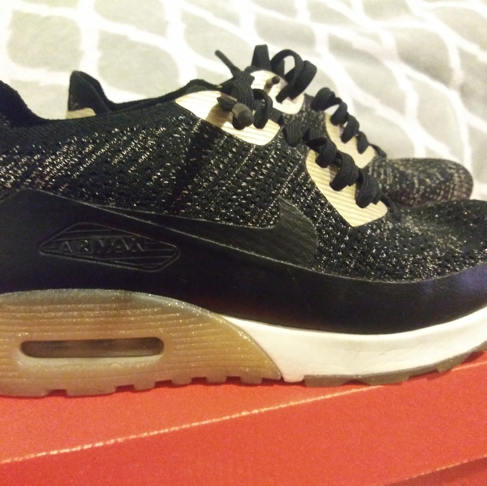 Nike Air Max Black and Gold
